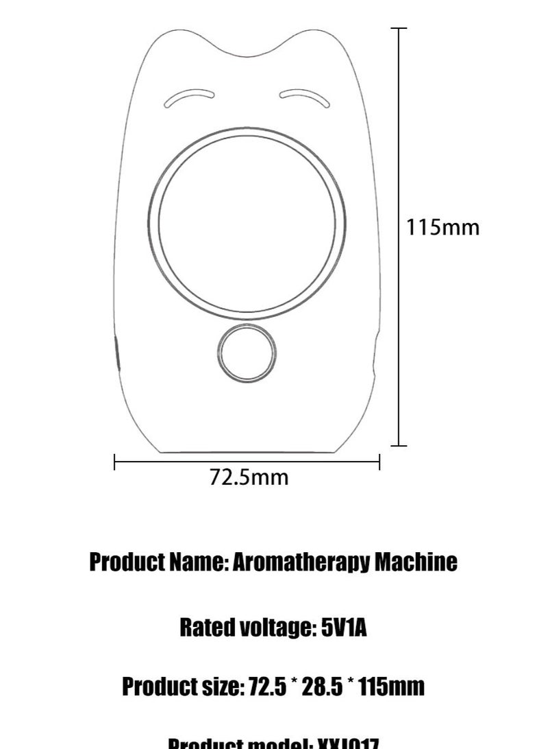 Field Essential Oil Diffuser, Air Perfuming Device, Aroma Diffuser 50ML with LED Display & 7 Smart Modes - Image 5
